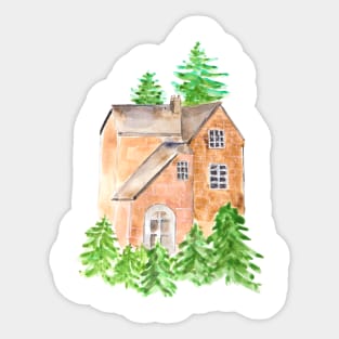 Christmas cottage Sticker